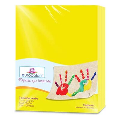 Papel Eurocolors Amarillo EC0002