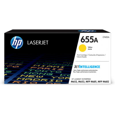 Tóner HP 655A CF452A Amarillo LaserJet Enterprise